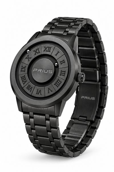 PRIUS Black Magnetic Ball Watch with Box