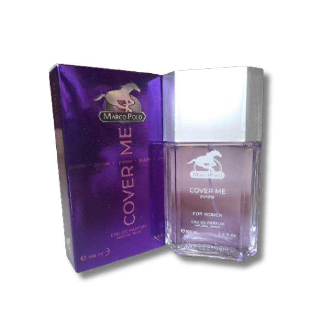 MARCO POLO Cover Me Purple Fragrance Perfume for women - Eau de Parfum Natural Spray, 100ml (3.4 fl.oz.) Specially for ladies