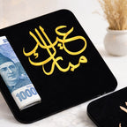 Premium Wooden & Acrylic Eidi Envelope – 4x4 Inch Reusable Eid Money Gift Card Holder with Elegant Festive Design