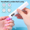 UV Light for Gel Nails – Handheld Mini Flash Cure Lamp | Portable Lumière Nail Dryer | Rechargeable USB LED/UV Nail Light with LCD Display & 2 Timers | Fast Drying Gel Polish & Nail Glue | Home & Salon Use