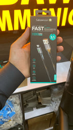 Sabawoon Super Fast Data Cable 1000mm – Fast Charging & Data Sync Cable