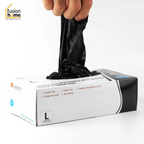 Safety Fine Black Nitrile Gloves – Powder-Free, Disposable – Box of 100