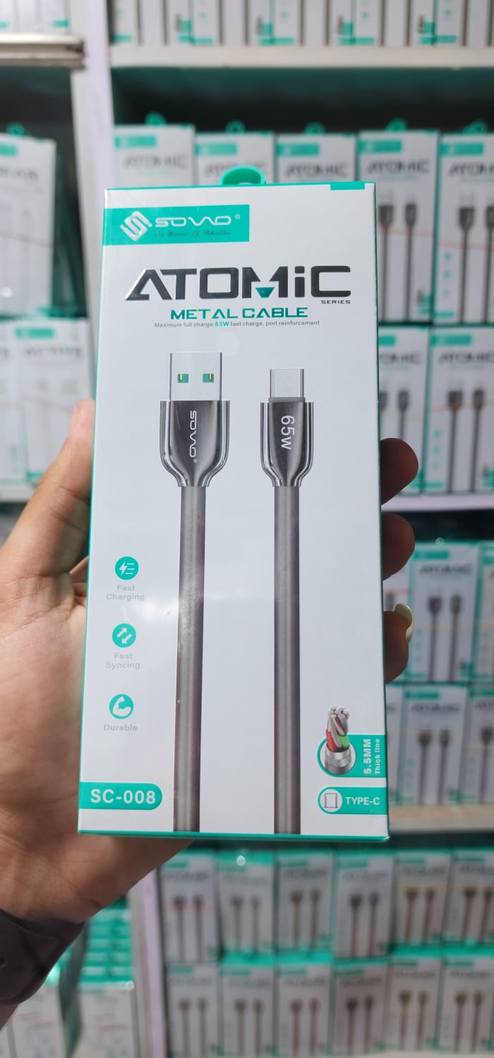 Atomic Fast Charging USB Cable – High Quality Durable Data Cable