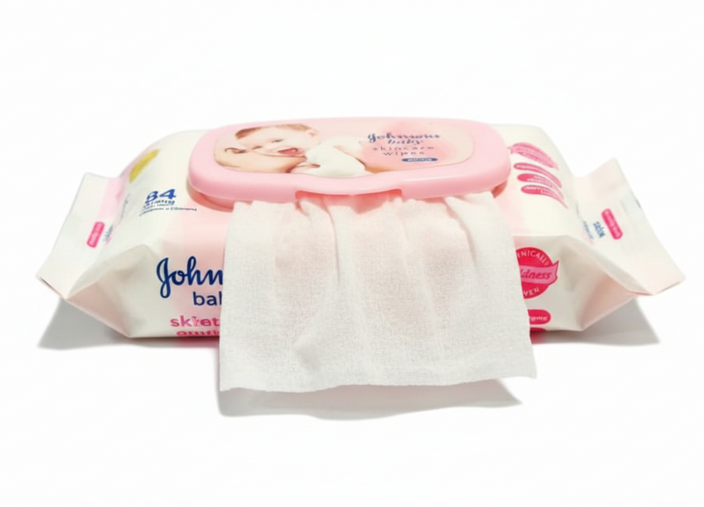 Johnson’s Baby Wipes Gentle 84 Pcs – Soft, Alcohol-Free, Dermatologically Tested Wipes for Newborn & Sensitive Skin