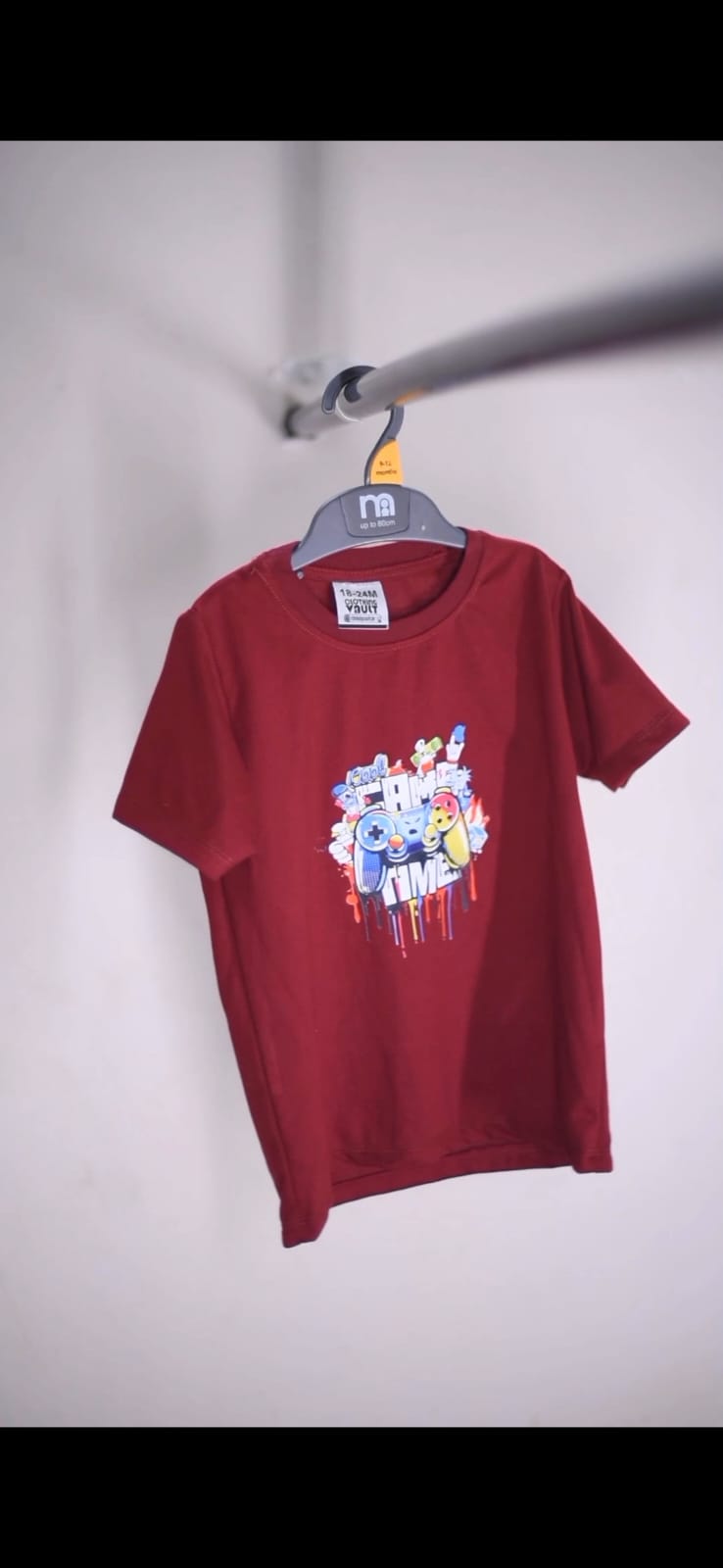 Game Time Printed Kids T Shirt Stylish Casual Comfortable Daily Wear For Boys And Girls