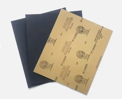 Pack Of 50 Tiger Brand Abrasive Paper Sandpaper Sheet for Wood Metal Polishing & Finishing
