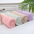 Hair Drying Towel Cap – Quick Dry, Soft & Absorbent Turban Wrap for Women | Anti-Frizz Hair Wrap Towel for Bathroom & Salon Use (Random Color)