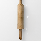 Revolving Wooden Balan – Premium Quality Finish Rolling Pin (15x9 Inch)