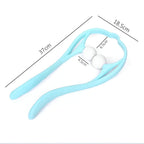 Manual Neck Massager For Cervical pain, deep Tissue | Handheld Massager Tool for Legs Waist Neck and Shoulder (Random color)