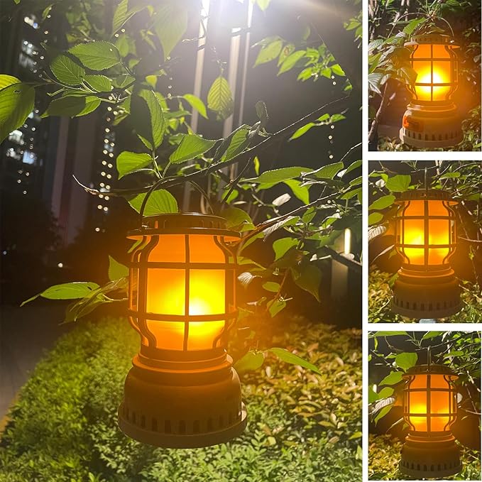 Handle LED Camping Lantern Rechargeable Tent lamp solar powered camping lamp for outdoor(random color)