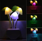 Mushroom Night Light Dusk To Dawn Sensor LED Night Lights Flower Lamp Bedroom Babyroom Lamps For Kids Gifts