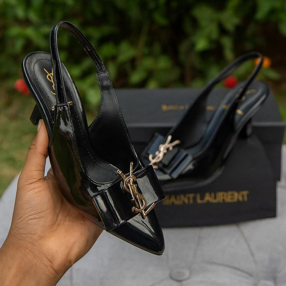 YSL Inspired Slingback Heels Providing Elegant Style With Sophisticated Look Durable Quality Comfortable Wear