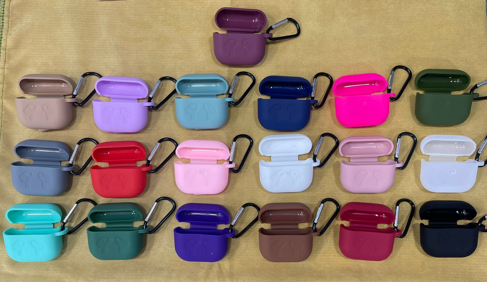 High Quality Soft Silicone Airpod Pro Case With Lock Rid (Random Color)