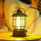 Handle LED Camping Lantern Rechargeable Tent lamp solar powered camping lamp for outdoor(random color)