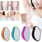 Crystal Hair Eraser – Magic Painless Hair Remover Stone for Men & Women | Reusable Exfoliating Epilator for Legs, Arms & Back | Smooth & Silky Skin (Random Color)
