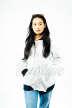 Winter Collection Women’s Plain Grey Jacket | Stylish & Warm Outerwear | Elegant Winter Fashion for Ladies