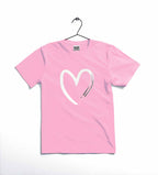 Heart Printed Kids T-Shirt – Soft Cotton Casual Tee for Toddlers & Kids