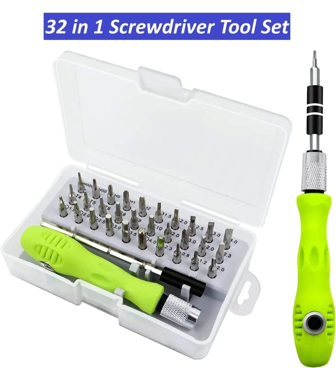 32 in 1 Precision Screwdriver Set with Handle – Multi-Bit Repair Tool Kit
