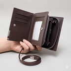 Balebaily Compact Short Wallet – Multi Card Holder with Money Clip & Coin Pocket for Men & Women