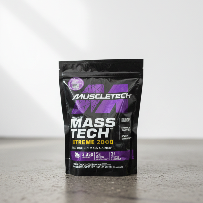 MuscleTech Mass-Tech Extreme 2000 – High-Protein Mass Gainer Supplement for Muscle Growth, Strength & Lean Mass Development - 2lbs