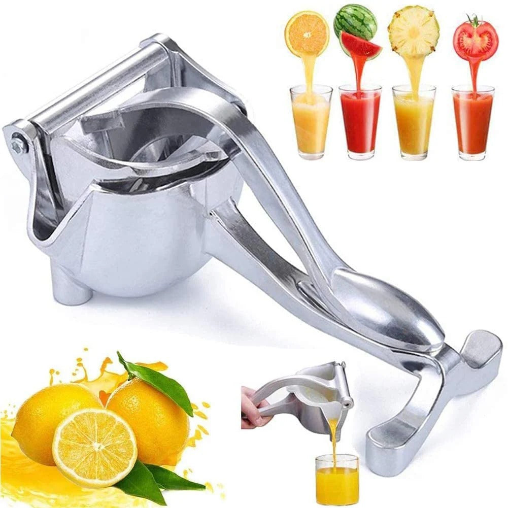 Stainless Steel Lemon & Orange Clip Handheld Fruit Juicer – Manual Citrus Squeezer for Kitchen Use