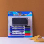 Dry Erase Whiteboard Markers Set – 4 Vibrant Colors with Duster, Refillable & Eco-Friendly, Perfect for Home, School, and Office