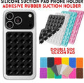 Double Side Silicone Suction Pad Phone Holder – Self-Adhesive Square Rubber Grip Pad for All Mobiles & Tablets