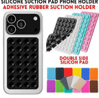 Double Side Silicone Suction Pad Phone Holder – Self-Adhesive Square Rubber Grip Pad for All Mobiles & Tablets