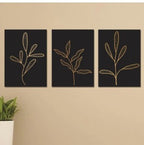 Set of 3 Wooden Photo Tile Wall Art Frames (8×11 Inches) – Premium MDF Spiritual Wall Décor with Easy Stick Back