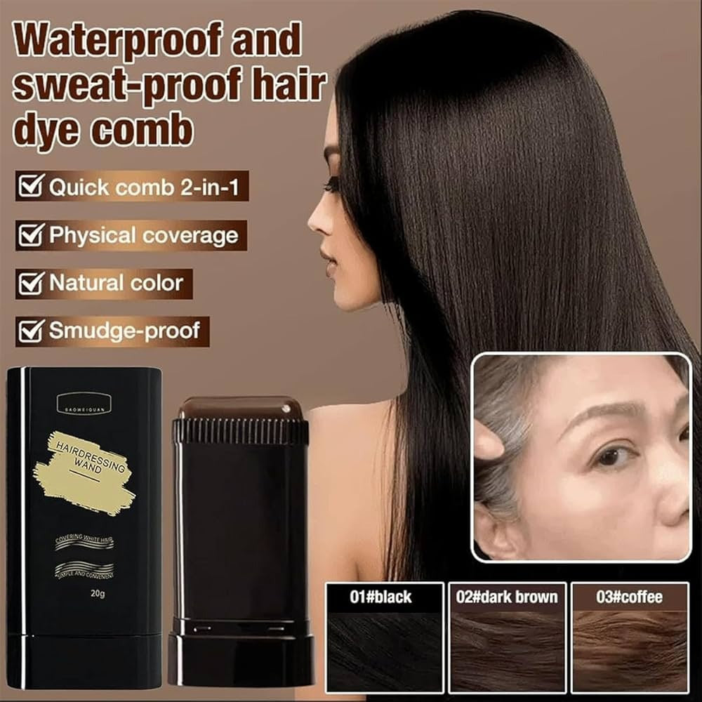 Water And Sweat Proof Hair Comb Dye Long Lasting Easy To Use Safe And Effective Hair Coloring Solution
