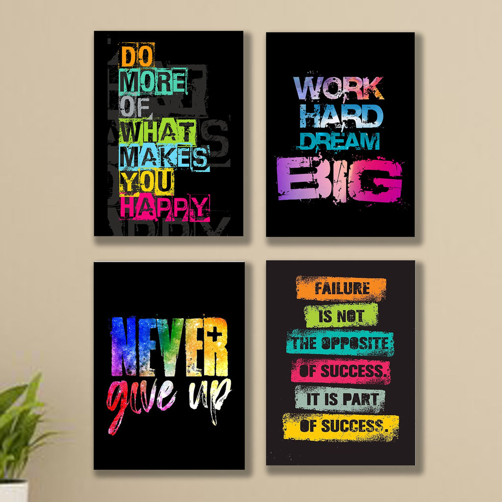 Set of 4 Premium Wall Art Photo Tiles – Modern Home Decor Sets 8x11