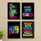 Set of 4 Premium Wall Art Photo Tiles – Modern Home Decor Sets 8x11