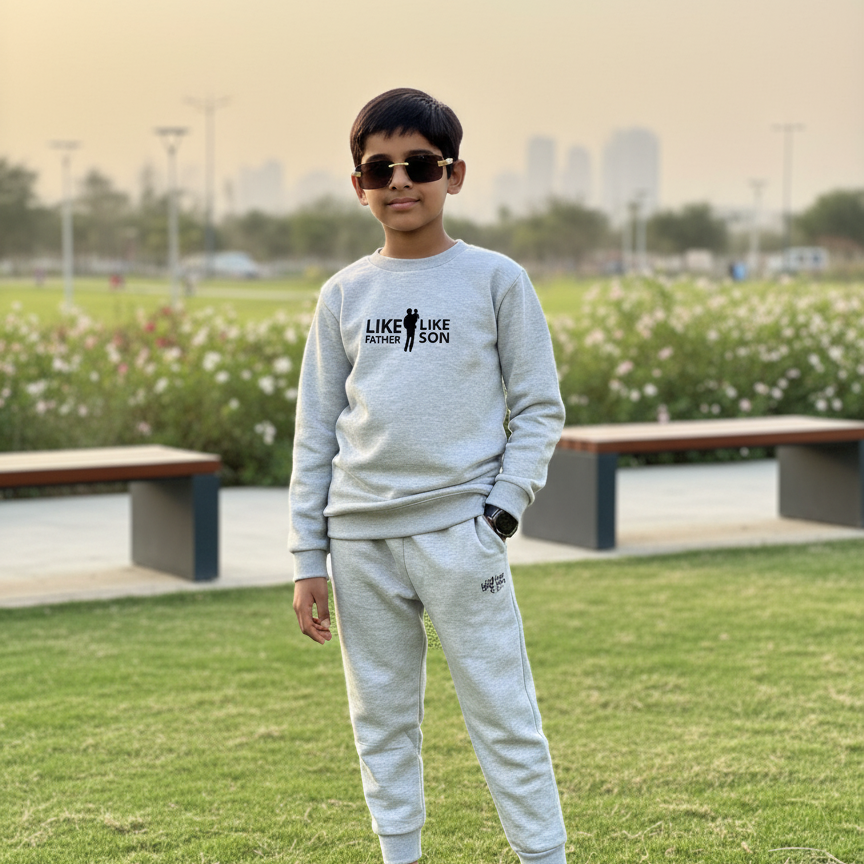 HERMAIN BANTVA Winter Kids Tracksuit | Stylish Sweatshirt & Trouser Set for Boys & Girls – Cozy, Warm & Trendy Outfit FOR BABY AND KIDS