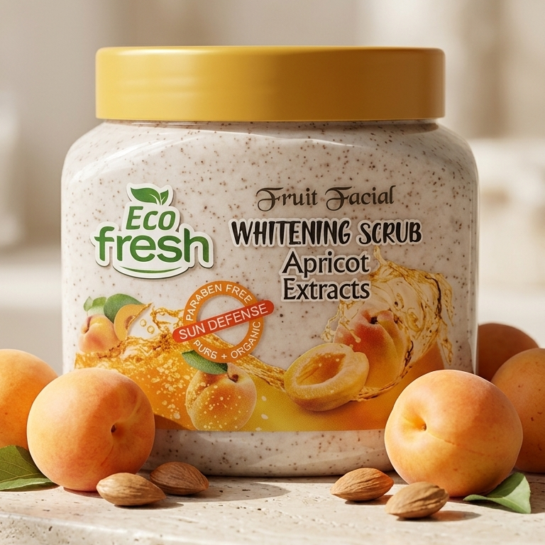 Eco Fresh Whitening Scrub 300ML – Deep Cleansing & Brightening Face and Body Scrub