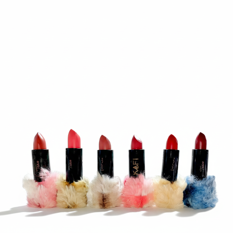 High Pigmented Fluffy Velvet Matte Lipstick – Pack of 6 | Soft Matte Finish | Long-Lasting Bold Shades