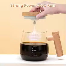 Self Stirring Coffee Mug – Electric Automatic Mixing Cup for Coffee, Milk, & Drinks | Rechargeable, Waterproof, Self Mixing Glass Mug for Home & Office ~ 500 ml