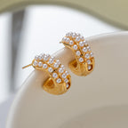 ZJX-169 Pearl Bali – Elegant Korean Style Earrings, Stylish Fashion Jewellery for Women