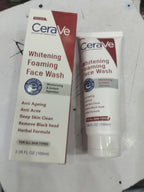 CeraVe Foaming Face Wash – Brightening Cleanser with Ceramides for Normal to Oily Skin (100ml)