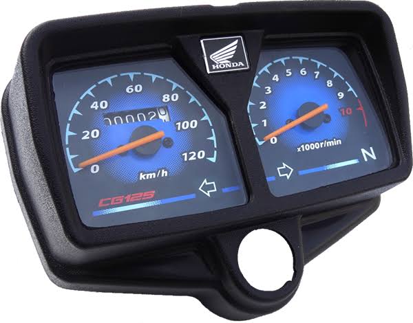 Premium All-Black Speedometer for CG 125 Motorcycle &amp; Honda 125cc Bikes