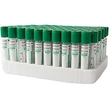 SAFETY Lithium Heparin Vacuum Blood Collection Tubes (Glass, 3ml, 13x75mm) - Pack of 100