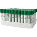 SAFETY Lithium Heparin Vacuum Blood Collection Tubes (Glass, 3ml, 13x75mm) - Pack of 100