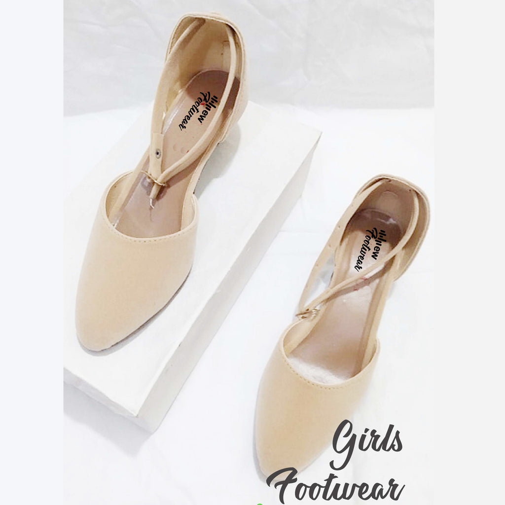 Stylish Velvet Heel Pump Shoes for Ladies – 2 Inch Elegant Party Wear Heels with box
