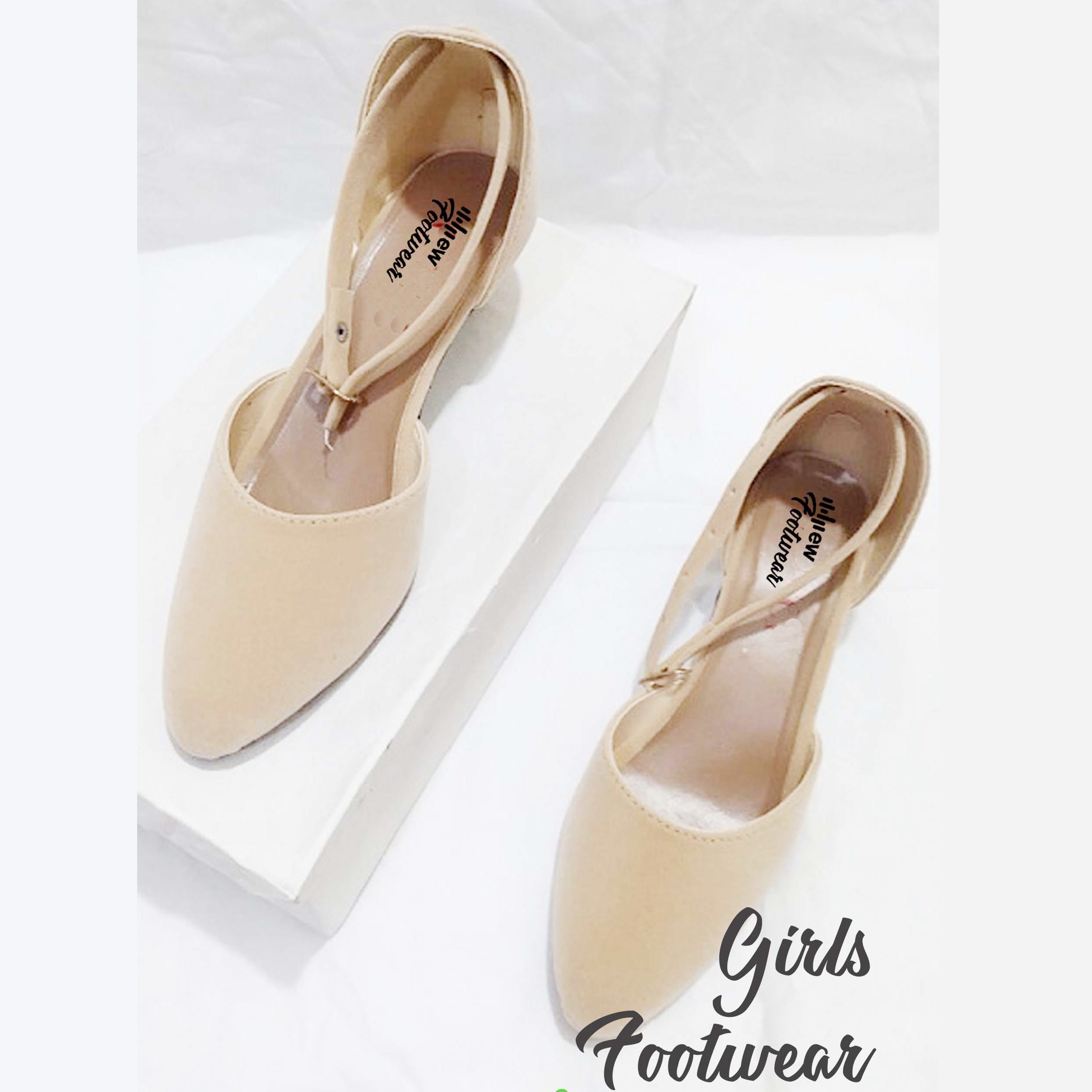 Stylish Velvet Heel Pump Shoes for Ladies – 2 Inch Elegant Party Wear Heels with box