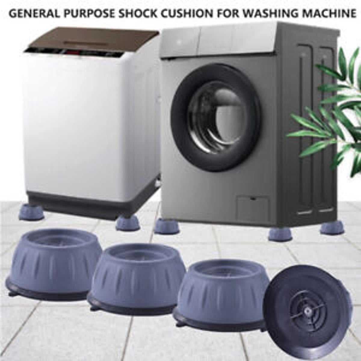 4Pcs Universal Anti‑Vibration Feet Pads | Washing Machine, Dryer, Refrigerator & Furniture Non‑Slip Rubber Mat (Big Size)