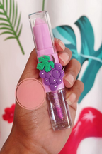 2 In 1 Flavored Fruit Lip Balm Plus Lip Oil Providing Nourishing Care Smooth Application  Everyday Lip Care Support - Multicolor