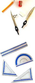 Marshal 9-Piece Mathematical Instruments Set – Complete Geometry Box for Classic & Precision Drawing