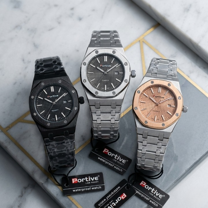 Portive Mens Watch Stylish Chronograph Design With Comfortable Strap Non Waterproof Without Box