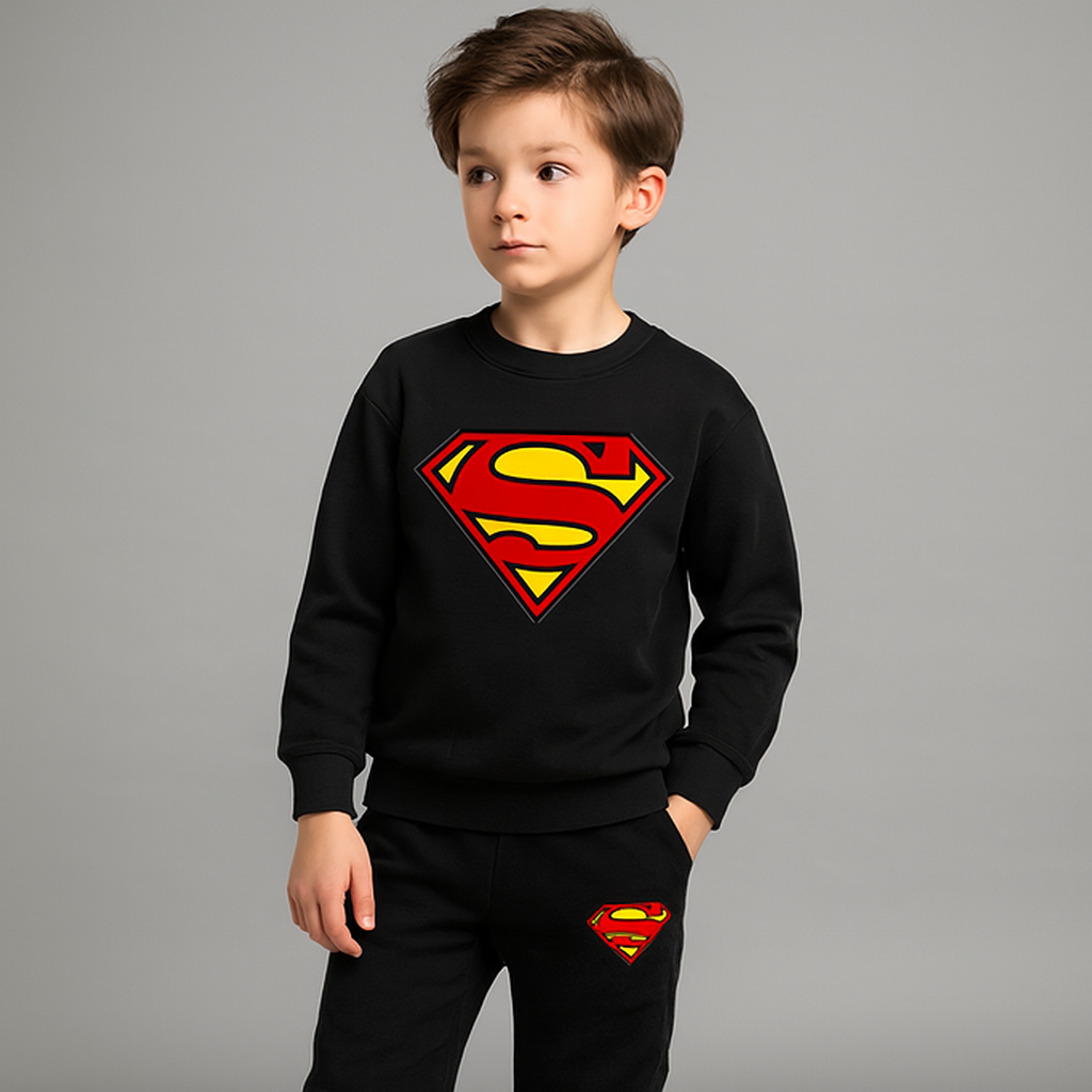 Kids Winter Tracksuit Set | Fleece Jumper & Bottoms for Boys & Girls – Warm Sweatshirt & Trousers, Pack of 1 FOR BABY  AND KIDS