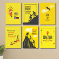Set of 6 Wall Art Wooden Phototile Frames for Wall Decor