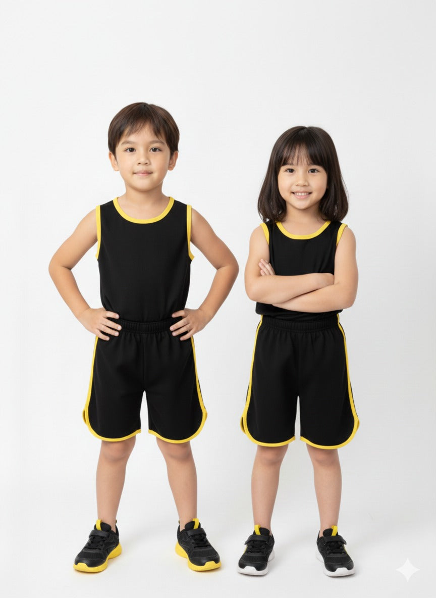 Kids Cool Summer Sando Outfit – Lightweight Sleeveless Casual Wear for Boys & Girls, Soft Breathable Fabric